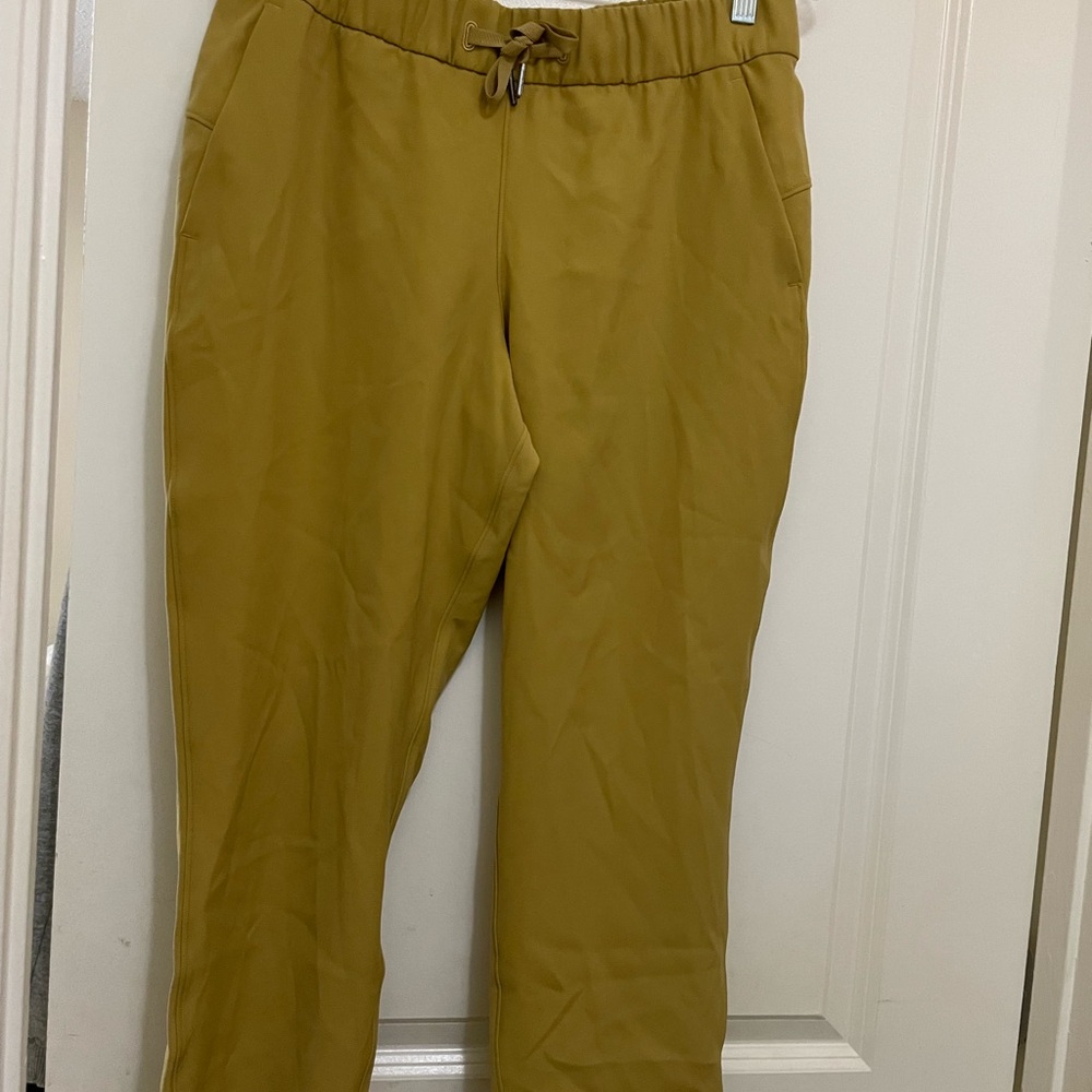 Lululemon Athletica Mustard Yellow Sweatpants Relaxed Fit